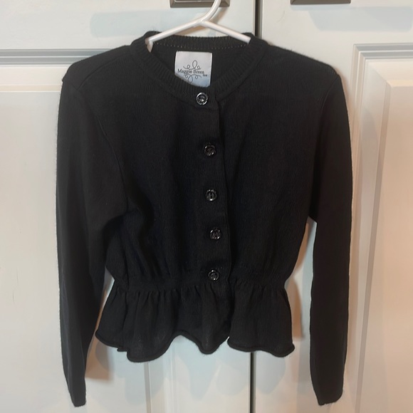 Black button down cardigan sweater size 6 - Picture 1 of 1